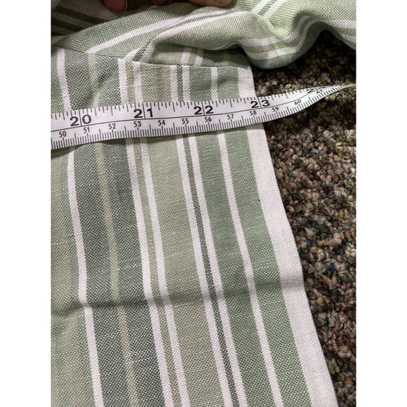 Blair Button Up Collared Shirt Green/White Striped, Womens Large, NWOT - Picture 2 of 6